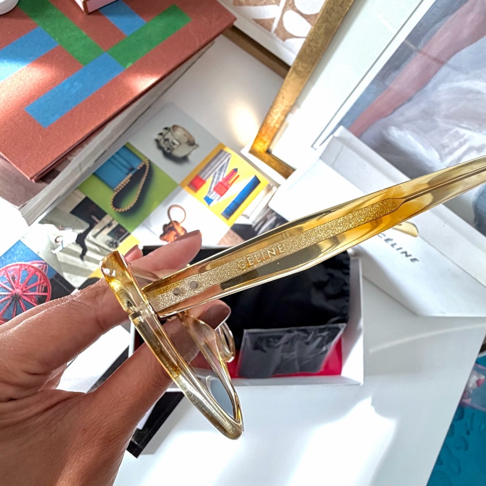 NIB Celine Tinted Square Cat‎ Eye Sunglasses - Picture 4 of 9